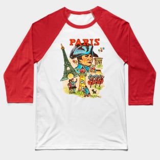 Paris Souvenir 1960s Baseball T-Shirt